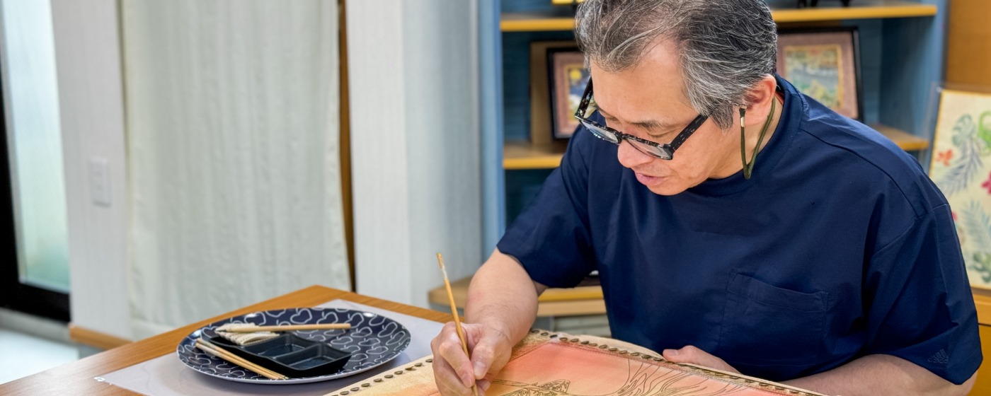 Kaga Yuzen Artist Yomei Hirano KANAZAWA EXPERT #1