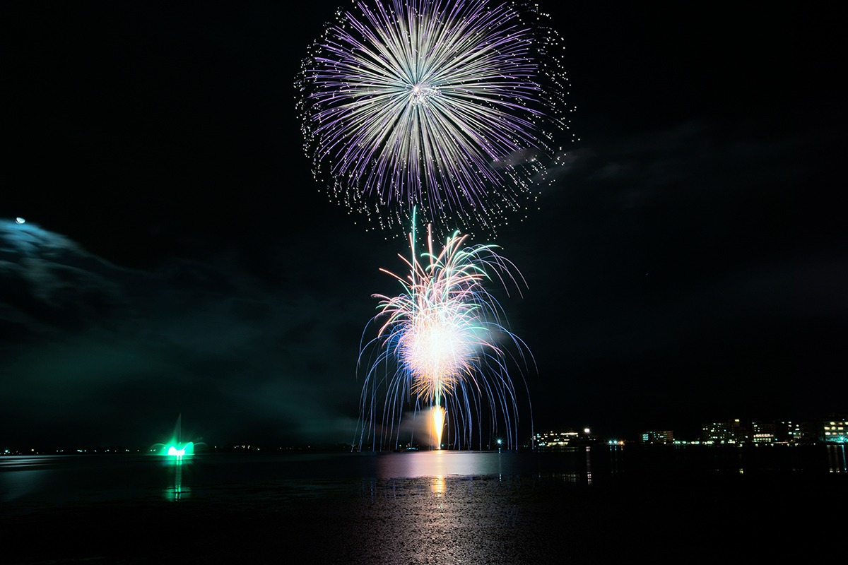 Katayamazu Onsen, where fireworks light up the sky every night of the summer, Kaga City