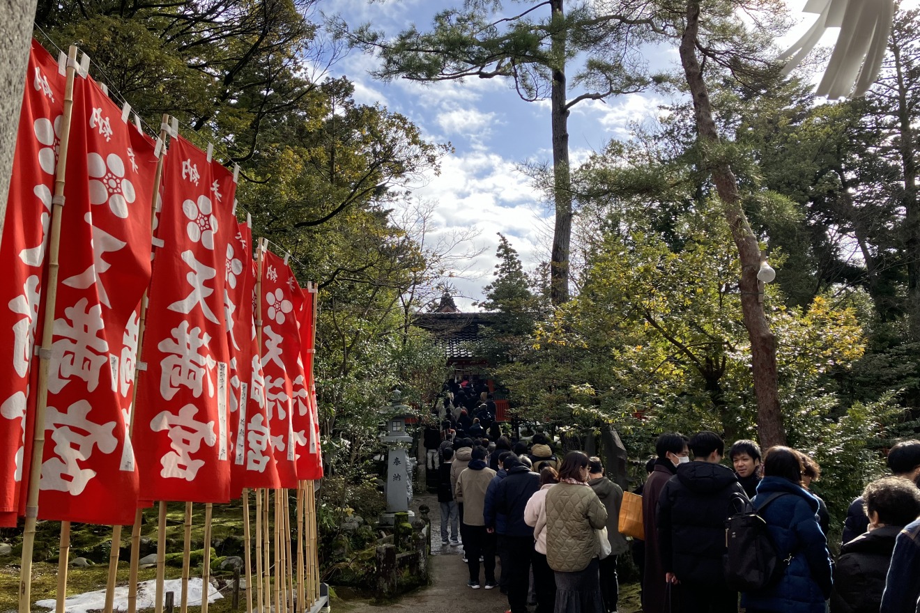 Students preparing for exams visit the shrine to pray for success