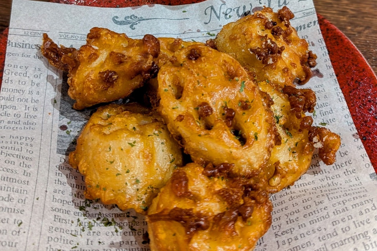 Crispy Fried Kaga Renkon (Lotus Root)