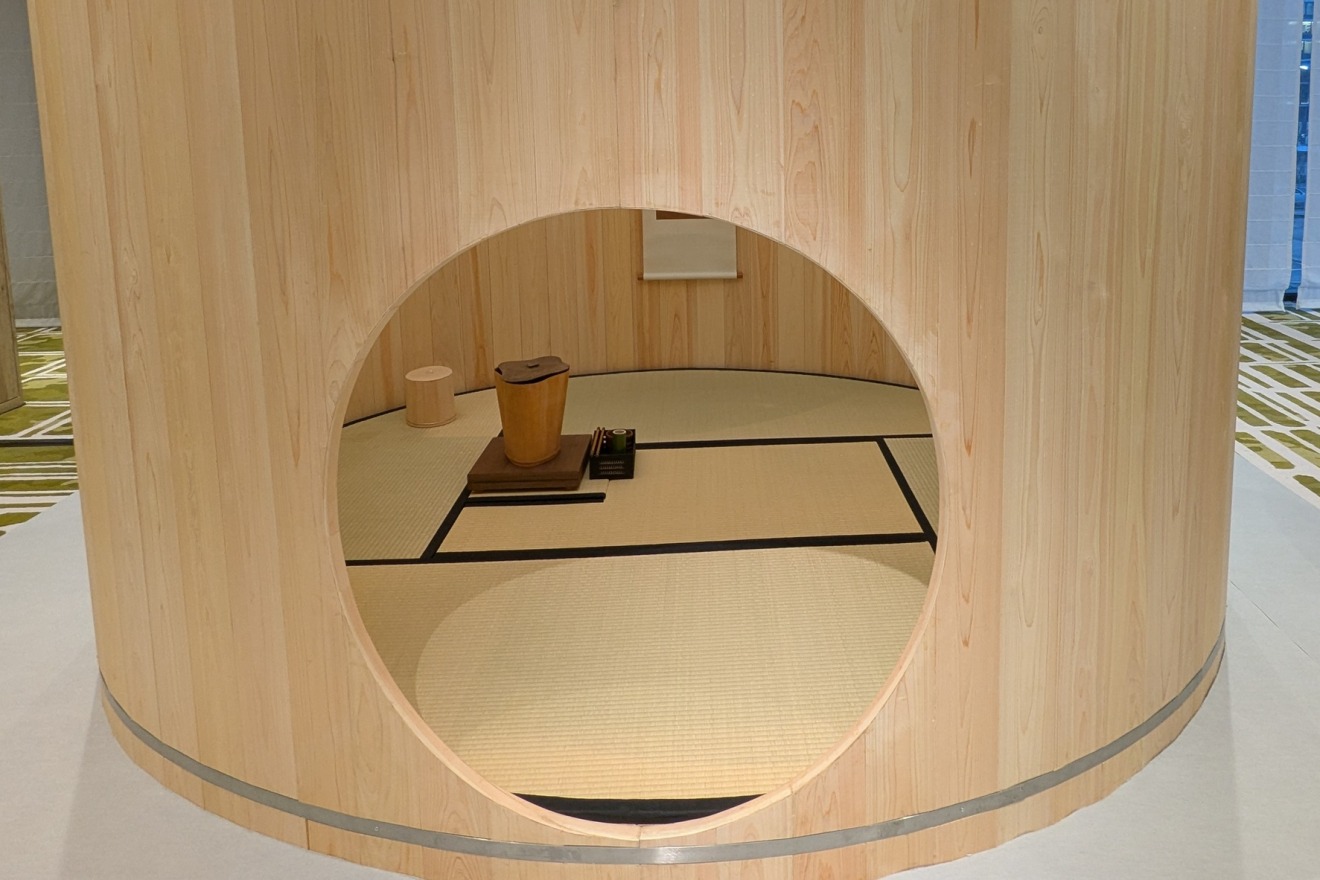 Shuji Nakagawa "Tea Room Made from Wooden Barrel" (from KOGEI Art Fair Kanazawa 2024)
