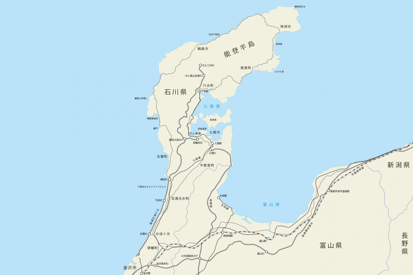 Map of Noto Peninsula
