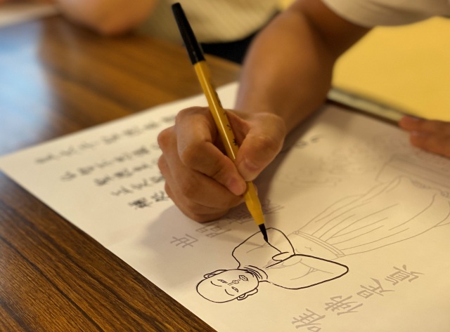井波別院瑞泉寺で写仏と写経体験