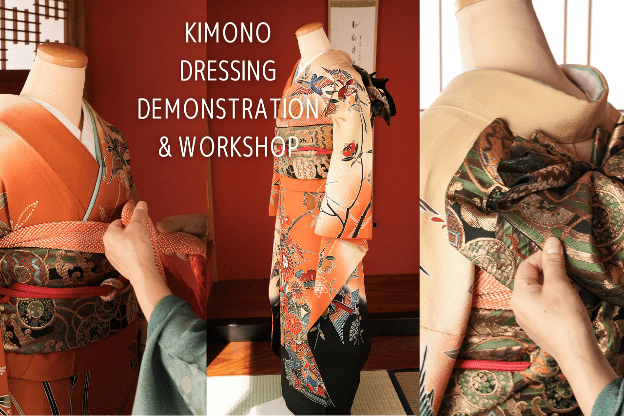 Kimono dressing demonstration and lesson