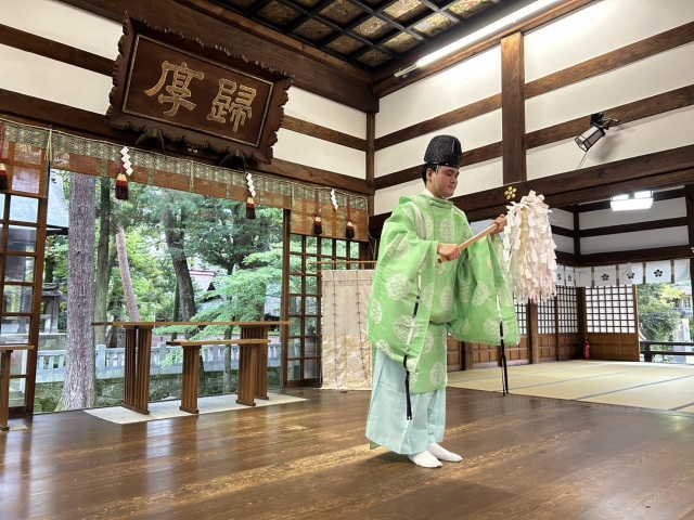 monthly ritual at the hall of worship