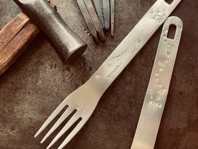 Experience engraving on an aluminum fork! Personalize with…