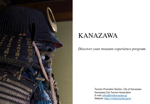 KANAZAWA Experience Program Information